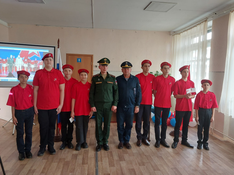 Церемония посвящения обучающихся в ряды «ЮНАРМИИ».